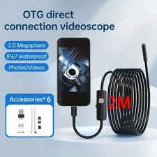 USB LED Endoskop 2M Wasserdicht Endoscope Inspektion Kamera Für Android PC