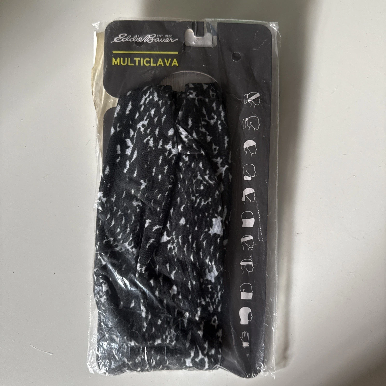 Eddie Bauer Black Multiclava Headband Unisex Adults One Size