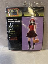 JUNIORS Size 7-9  PUNK RED RIDING HOOD  Costume NWT / NIP Little Red Halloween
