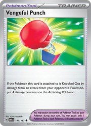 Vengeful Punch 197/197 Obsidian Flames Uncommon Trainer Tool