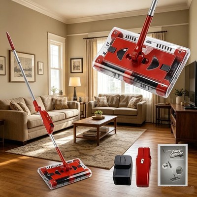 4000 RPM Swivel Sweeper Cordless Vacuum Lightweight 360 Swivel Rechargeable Quad