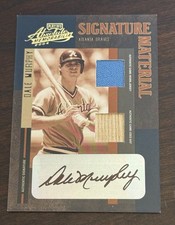 2004 Playoff Absolute Memorabilia Dale Murphy Sig. Material dual relic auto /50!
