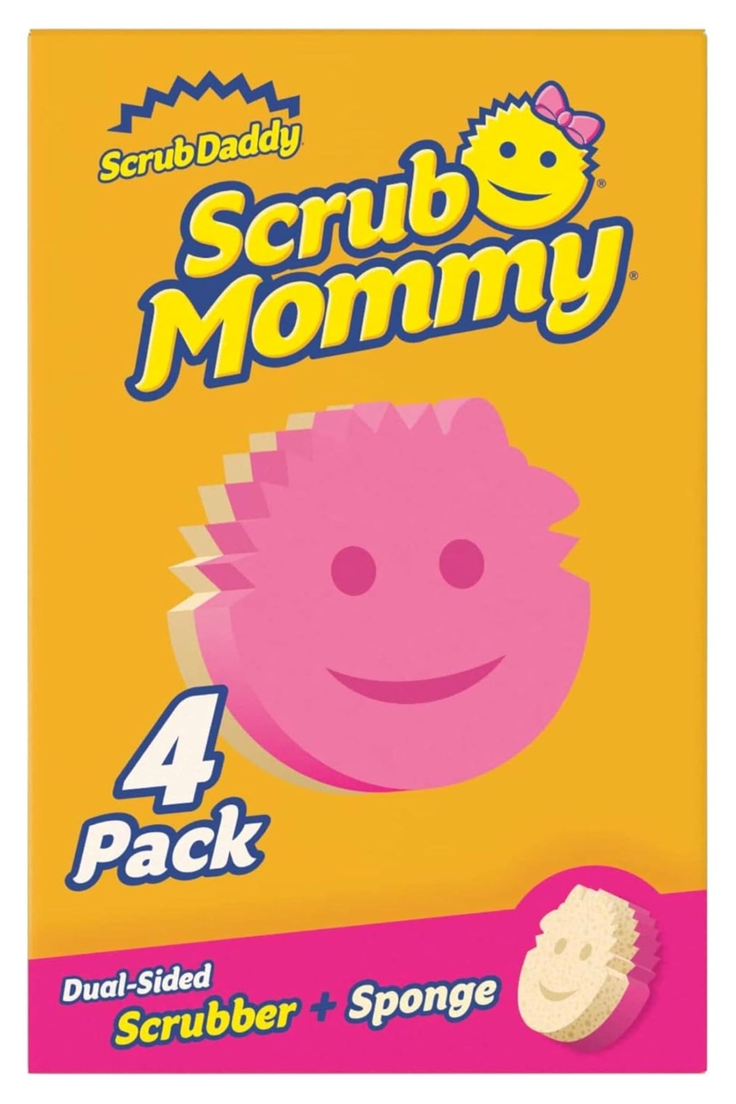 Scrub Daddy Scrub Mommy Cleaning Sponges - Dual Sided Non Scratch Sponge
