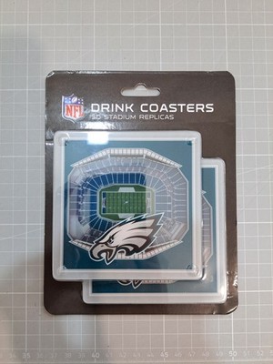 NFL Philadelphia Eagles 3D Stadion Untersetzer Set 2 teilig StadiumViews Neu OVP