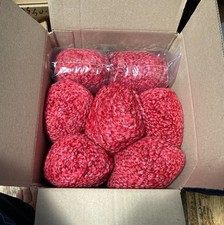 Lion Brand Homespun Yarn  lot of 7  unknown pink color  boucle Bulky 5 Chunky