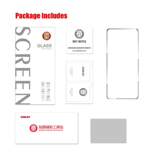 ENKAY Hat-Prince Full Glue Tempered Glass for Xiaomi Redmi 12 & Poco - 第 7/11 張圖片