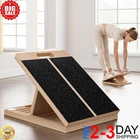 Wooden Slant Board for Calf Stretching and Foot Mobility - Portable Fitness Tool