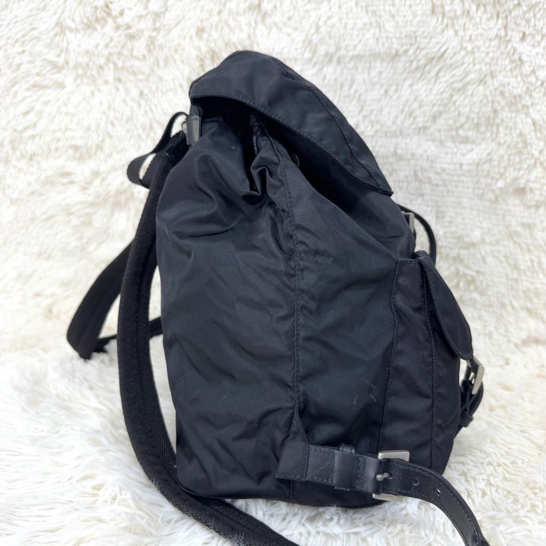 PRADA backpack triangular logo drawstring nylon b… - image 4