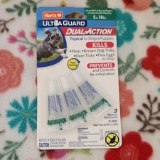 Hartz UltraGuard Dual Action Topical Drops for Dogs Puppies 5-14 lbs