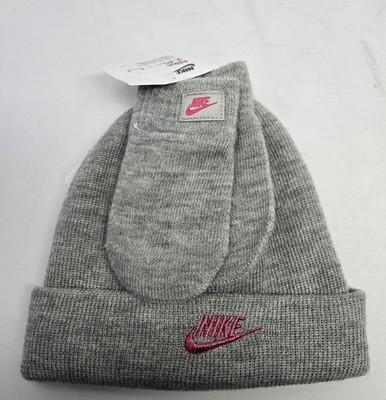 Nike Toddler 3 Piece Winter Hat And Mittens Set 12-24 Months
