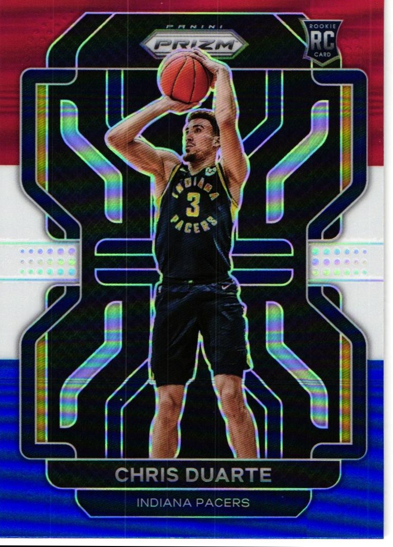 Chris Duarte 2021 Prizm #315 - Red White Blue RWB Prizm