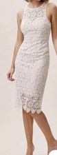 BHLDN Bailey Floral Lace Midi Sheath Dress From Anthropologie Small