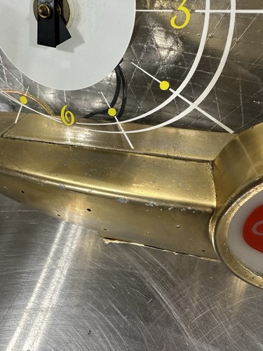 Vintage Schaefer Bier beleuchtet Atom Segelboot Uhr Registrierkassenschild - Bild 13 von 21