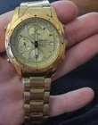 New ListingVintage Seiko 7T32-6M59 Gold Tone Alarm Chronograph Watch 5 Bar Quartz Men’s