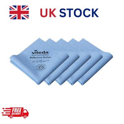 Vileda Professional PVA blau Mikrofasertuch (5er Pack) Reinigungswerkzeug *KOSTENLOSE LIEFERUNG*