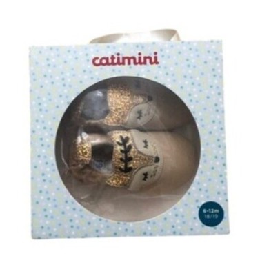 Catimini Fox Baby Shoes in Beige