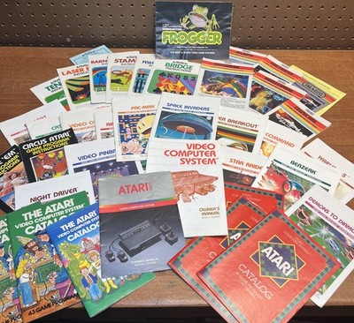 Lot Atari 2600 Manuals Catalog Lot CX2600 VCS Activision iMagic Frogger