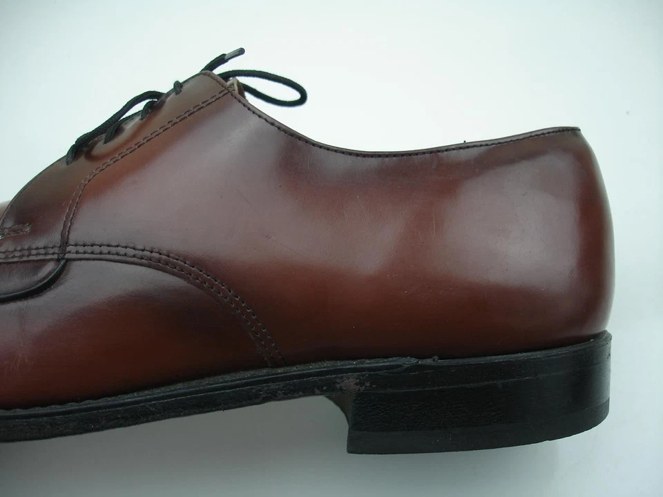 Zapatos Oxford Para Hombre 10.5 D M De Colección Años 50 Towncraft Cuero Marrón Con Cordones Hechos en EE. UU. Foto 2 de 4
