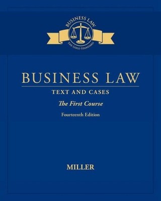 Business Law: Text & Cases - The First Course by Roger Miller (English) Paperbac