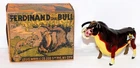 PRISTINE BOXED SET: DISNEY 1938 "FERDINAND THE BULL" TIN WIND-UP TOY BY MARX