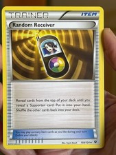 POKEMON RANDOM RECEIVER 106/124 UNCOMMON FATES COLLIDE NM CARD