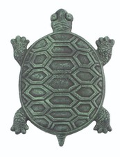 Turtle Stepping Stone (Verdi) Cast Iron Home & Garden Decorative Collectible