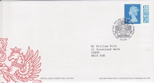 GB Stamps First Day Cover Machin Definitive Bar Coded Security 2nd NVI SHS 2021