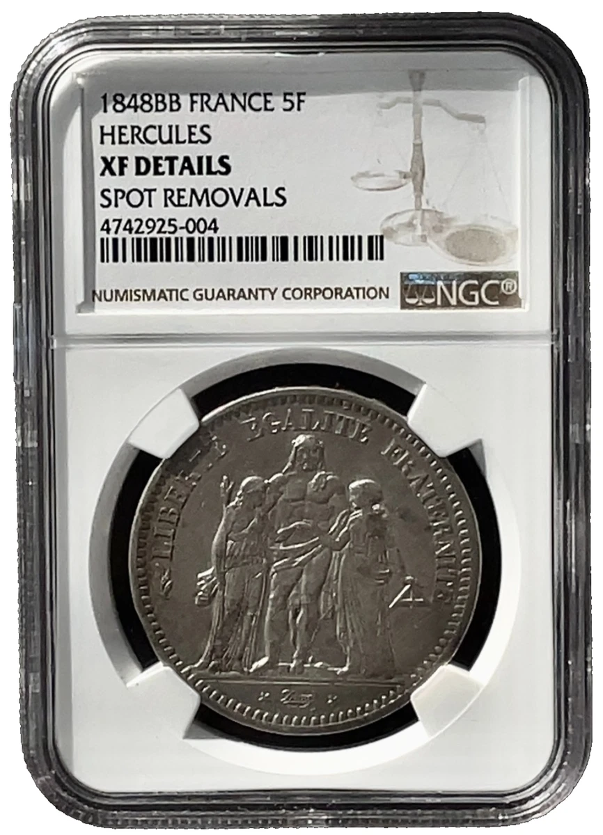 フランス 1848 試鋳貨ESSAI 5フラン NGC-MS63 希少品 フランス 1848年