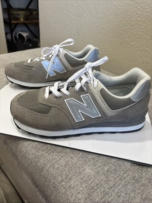Brand New OB New Balance 574 Mens Size 8.5 Gray White Athletic Walking Shoes