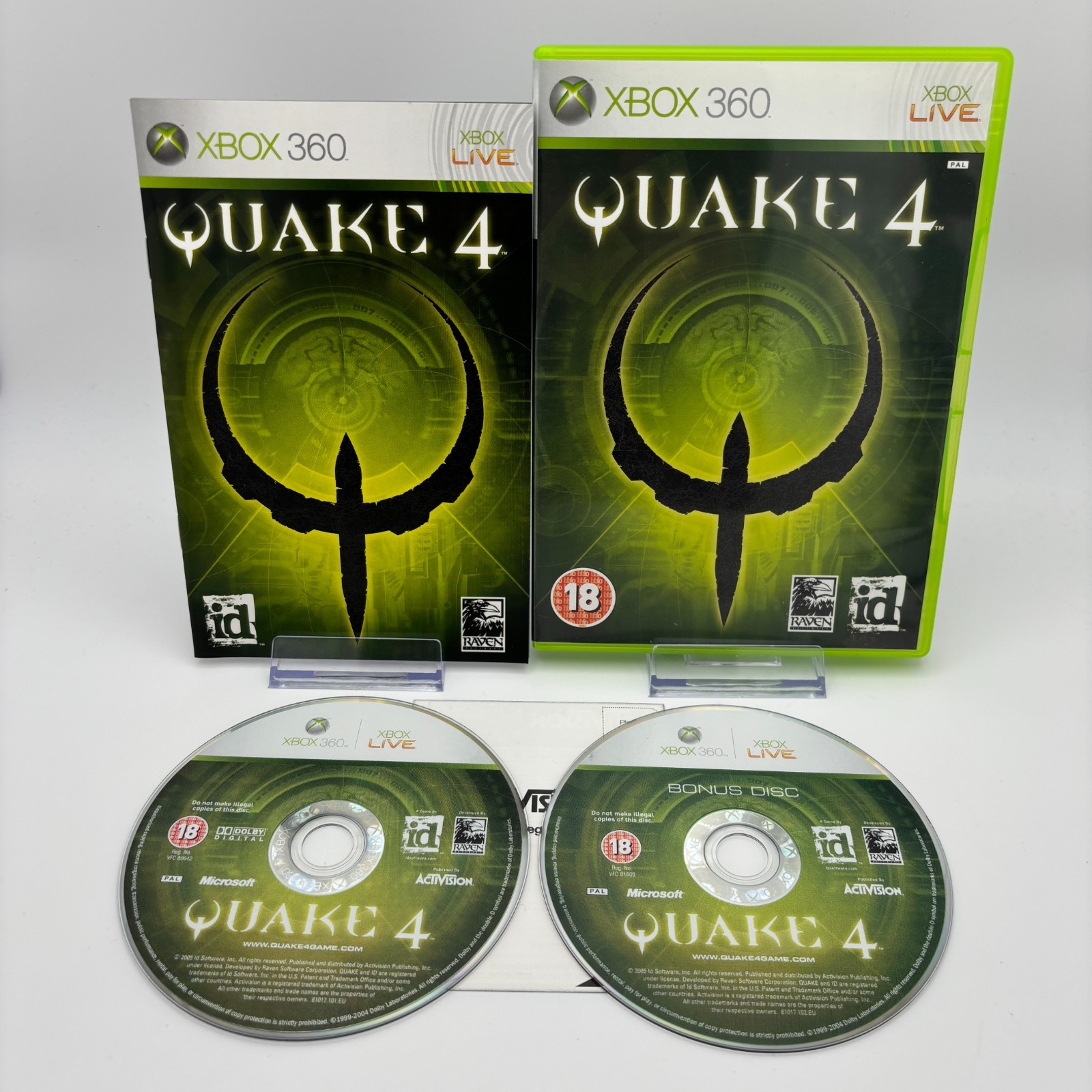 Quake 4 + Bonus Disc (PAL Xbox 360, 2005) *Near Mint* *Disc Perfect*