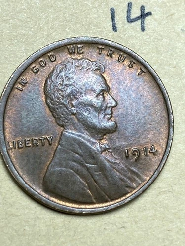 1914 (P) LINCOLN WHEAT CENT, "EXTREMELY FINE" condition #14