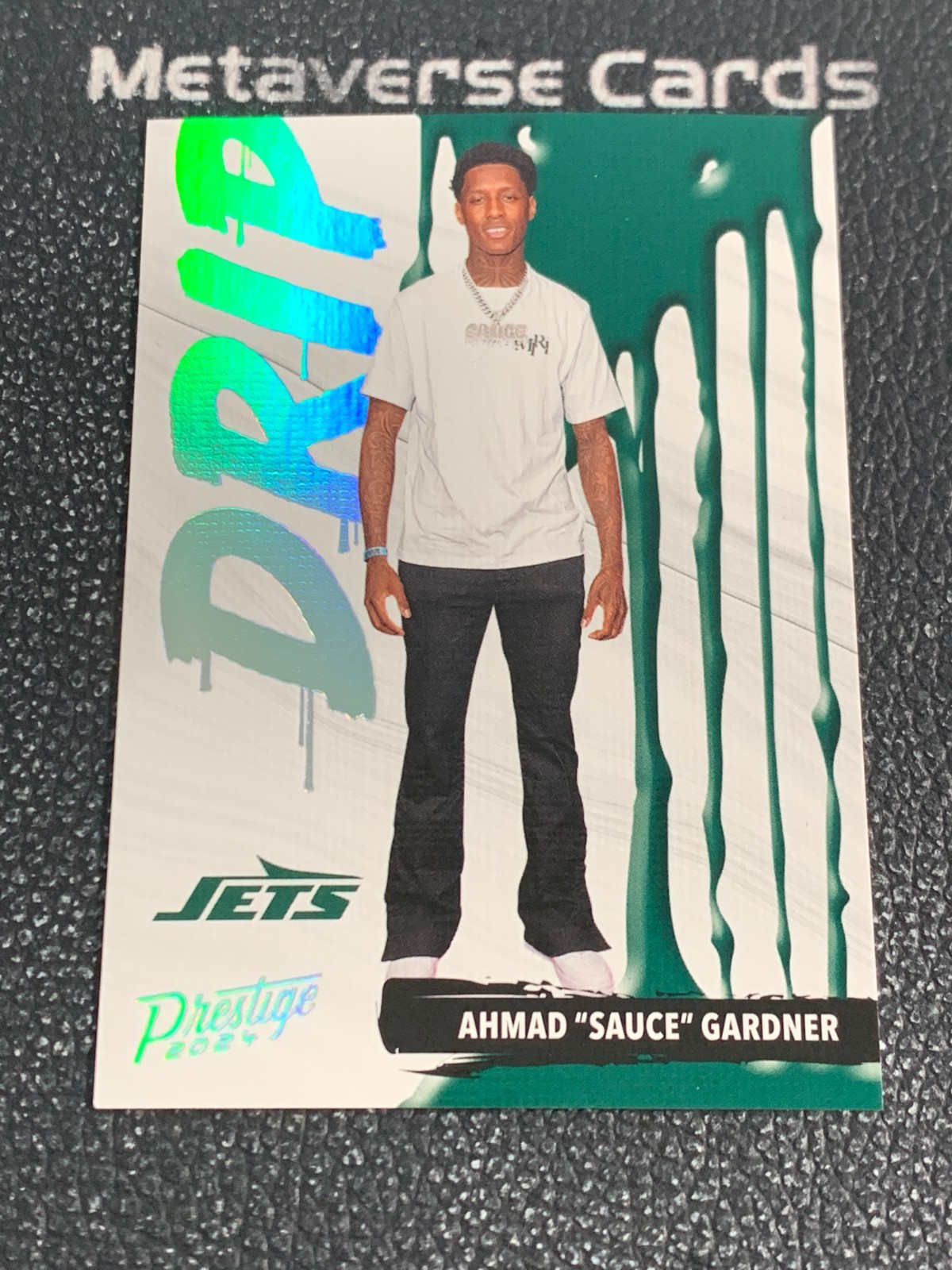 2024 Panini Prestige Ahmad "Sauce" Gardner Drip Case Hit SSP