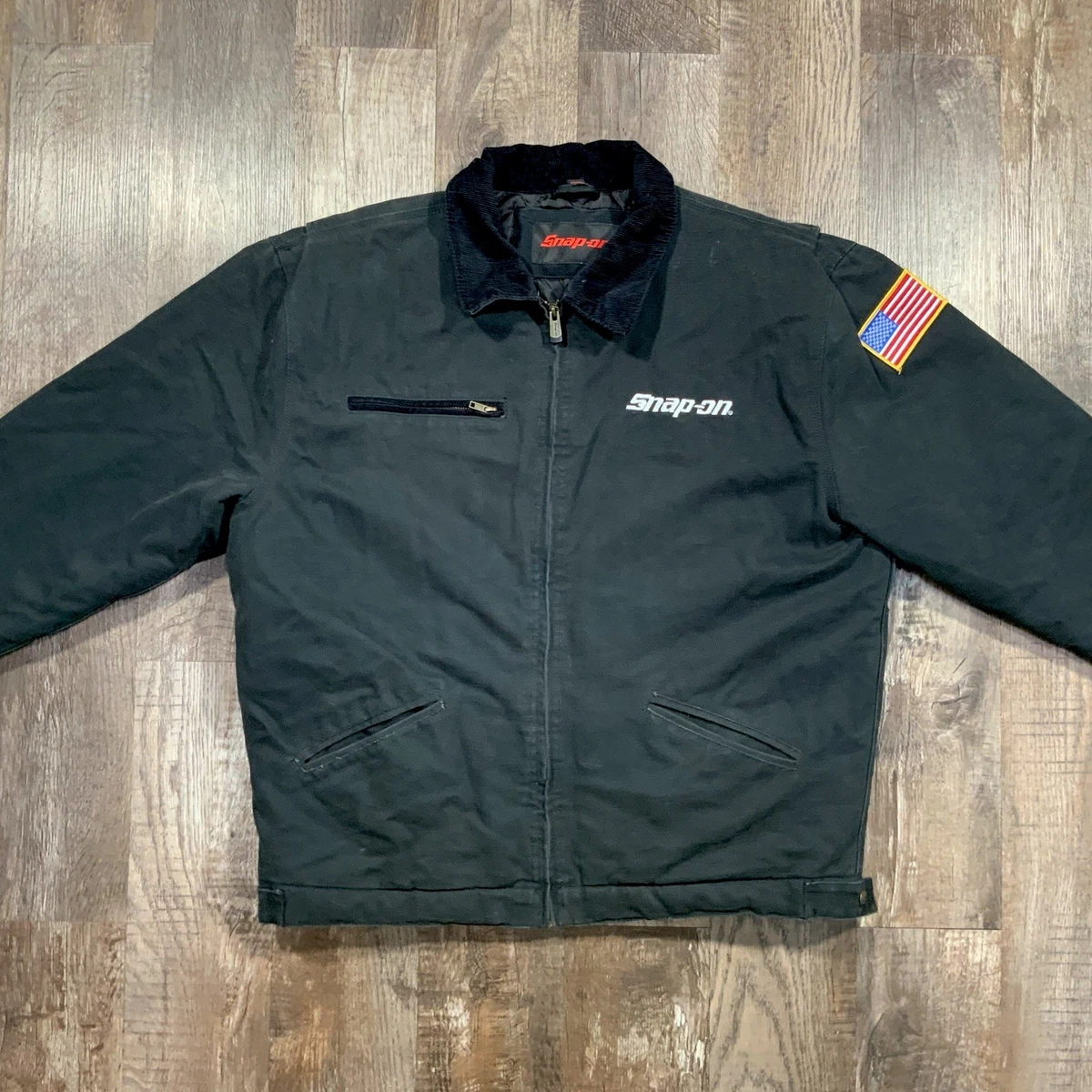 Snap-on Black Regular Size Coats, Jackets & Vests for Men for Sale