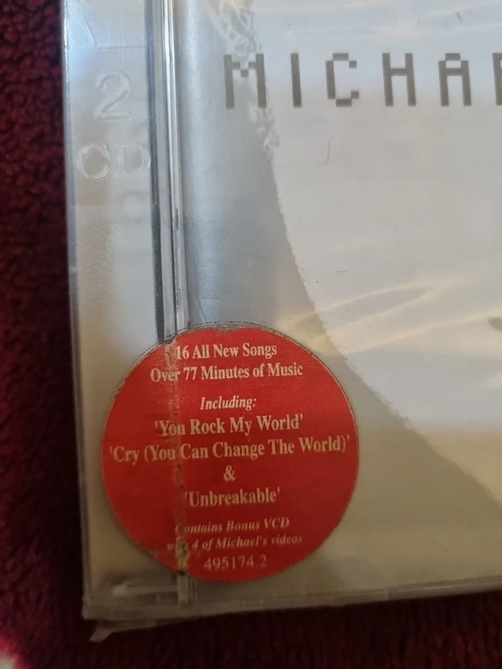 Michael Jackson Invincible INDIA EDITION CD VCD VJ PURAB SEALED HYPE STICKER Foto 2 de 4