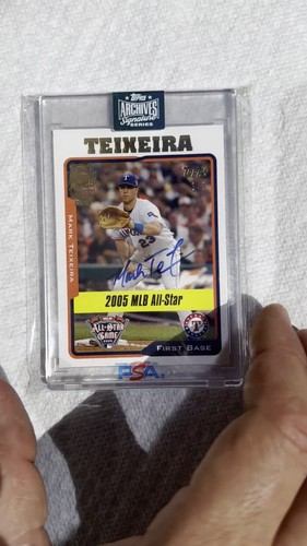 2024 Topps Archives Signature Series Mark Teixeira Encased Blue Ink Auto 1/1 - Video 1 of 1