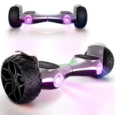 Electric Hoverboard 8.5'' LED Bluetooth Self-Balancing Off Road for All Terrains