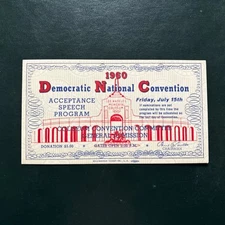 1960 Democratic National Convention Acceptance Speech John Kennedy Ticket