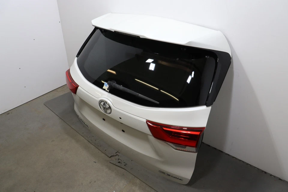 Toyota Highlander 2017-2019 puerta levadiza trasera puerta levadiza montaje OEM blanco_070 Foto 3 de 4