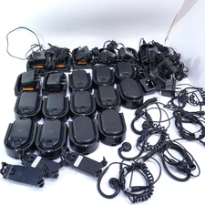 Lot Motorola CLP1010 & (2) CLP1010e Two Way Radio + Extras *PARTS T12-D5