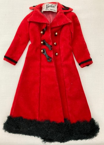 Vintage Mod Barbie Magnificent Midi #3418 Coat w/ Fur Trim   377-18