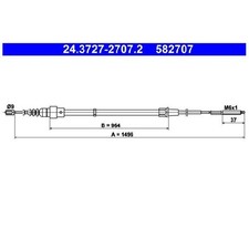 2x Handbremsseil hinten für Seat Arosa 6H1 id01280