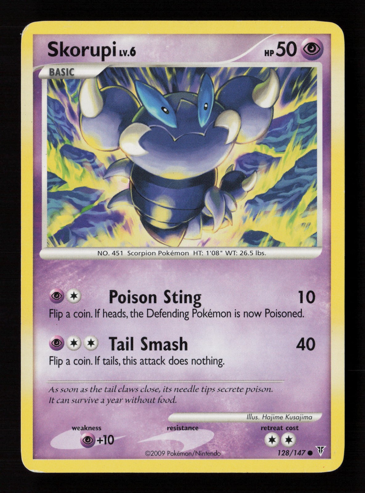 Skorupi 128 Supreme Victors Pokemon Card -B10