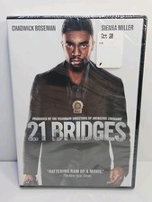 21 Bridges (DVD, 2019) NEW, SEALED, Chadwick Boseman, Sienna Miller, JK Simmons 