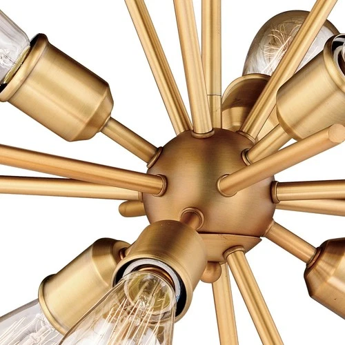 Estelle 6-Light Pendant in Mid-Century Modern and Sputnik Style 19.5 Inches Tall - Picture 11 of 12