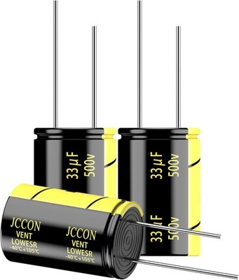 Premium Quality 500V 33uF Low ESR Electrolytic Capacitor 5 Pack 16x25mm 500