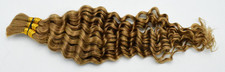 160g 5 Bundles/Pack 27 Honey Blonde Human Braiding Hair Deep Wave 22 Inch