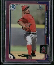 2015 Bowman #BCP147 Ricardo Sanchez Chrome Prospects Purple Refractors #/250