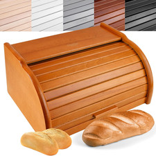 Porta-Pane Legno Ontano | Moderno | 38X28,5X17,5Cm (+/-1Cm) | Contenitore Pane |