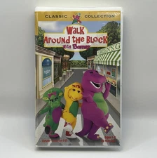 Barney Walk Around the Block VHS 1999 Canada Video Tape Classic Clamshell Rare!