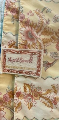 April Cornell Vintage Floral Patchwork Tablecloth 56x130  Cottage French Country